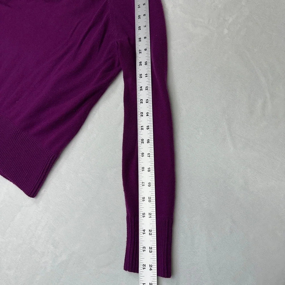 Lou & Grey Purple Long‎ Sleeve Crew Neck Sweater Sz XS Bohemian Artsy Colorful